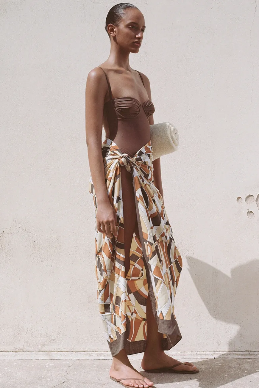 Abaya Pareo Sassari Print