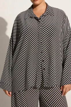 Amici Shirt Toscano Stripe Black