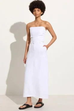 Amreli Maxi Skirt White - Final Sale