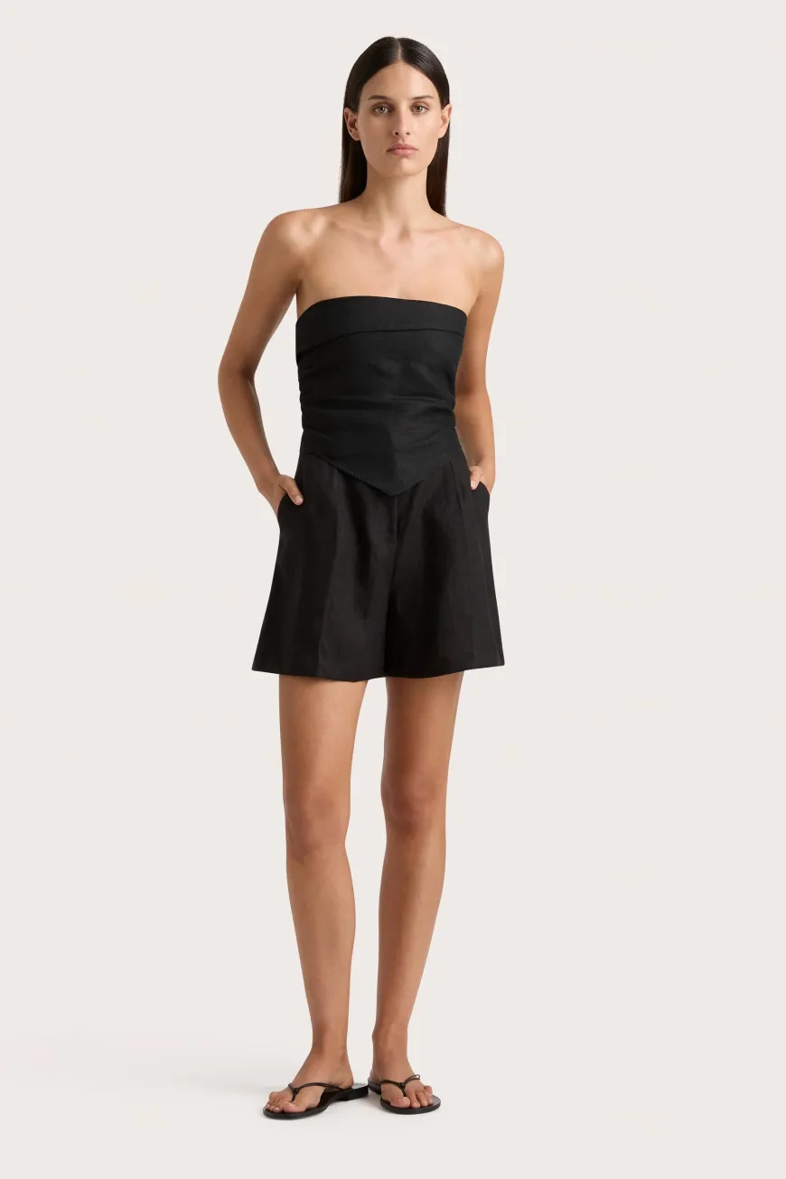 Antibes Strapless Top Black