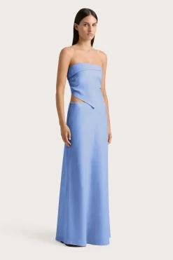 Antibes Strapless Top Mid Blue