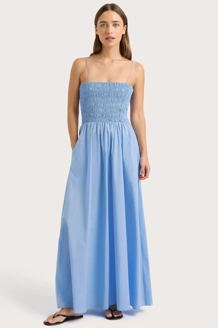 Antoine Maxi Dress Mid Blue