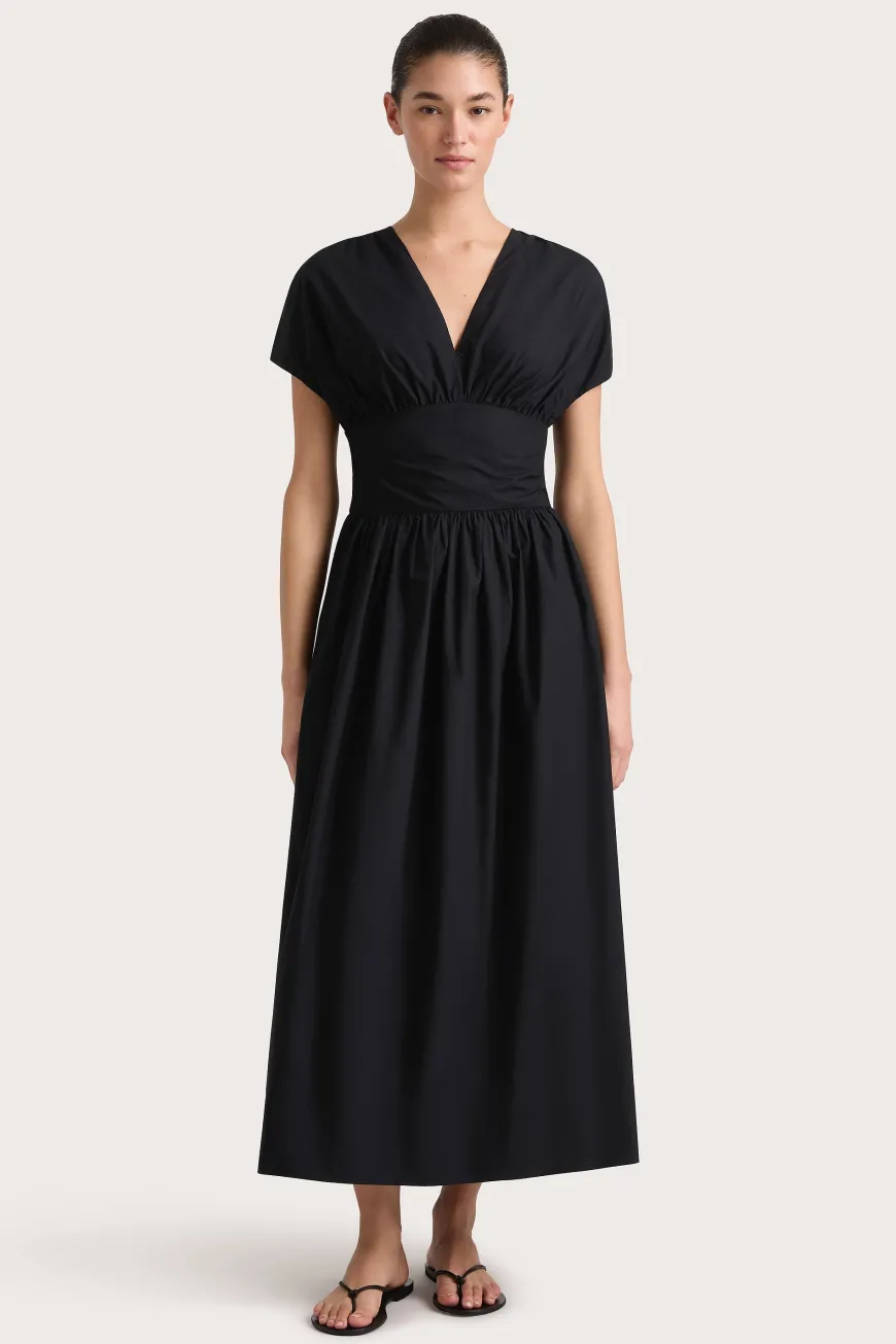 Auve Midi Dress Black