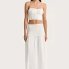 Baia Midi Skirt White