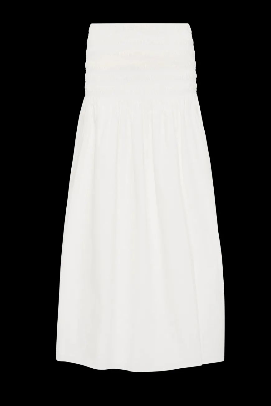 Baia Midi Skirt White