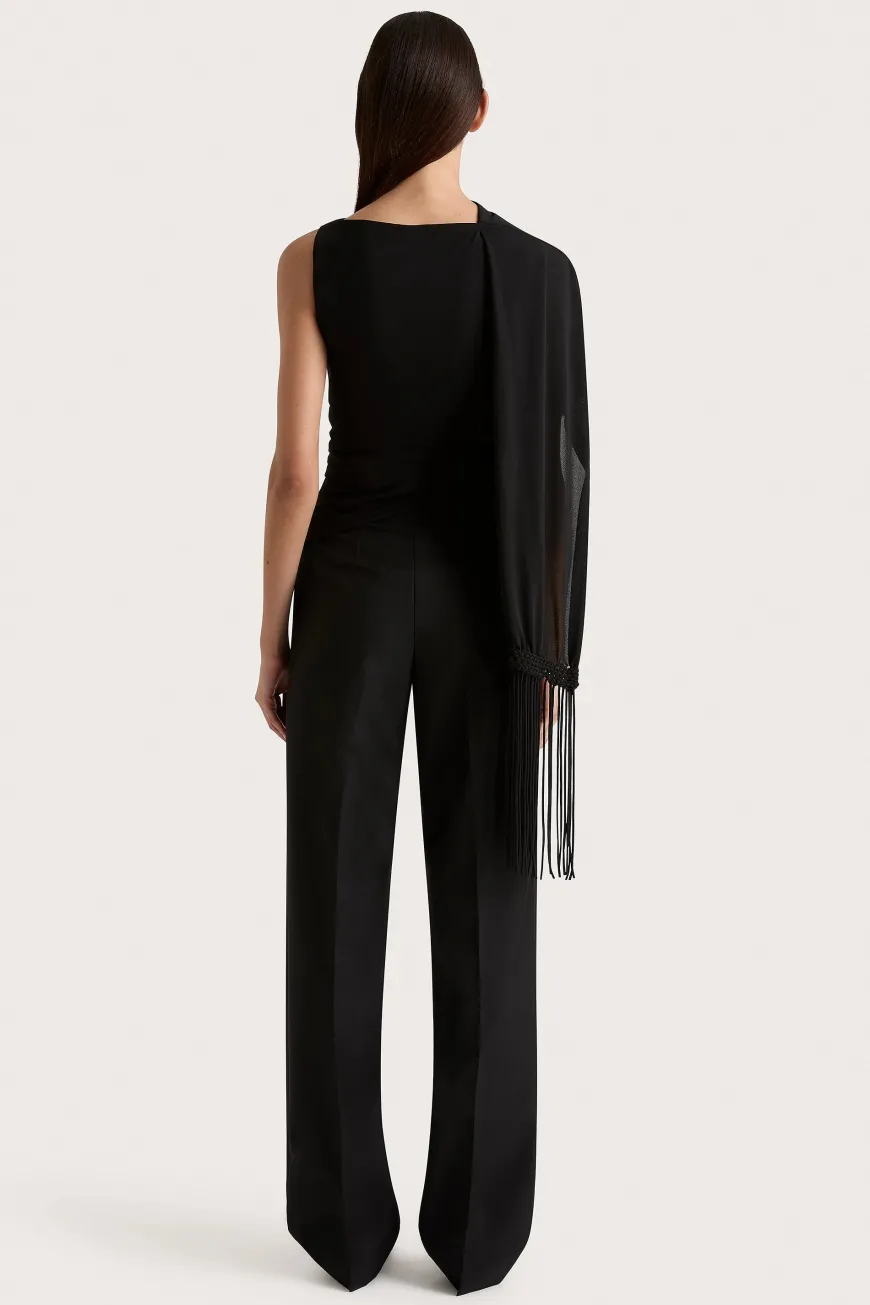 Bijou Asymmetric Top Black