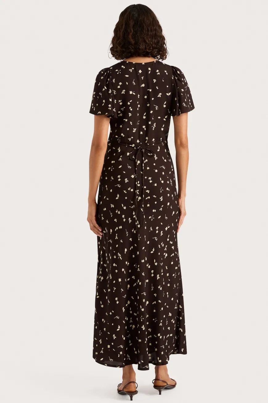 Boda Midi Dress Clover Brown
