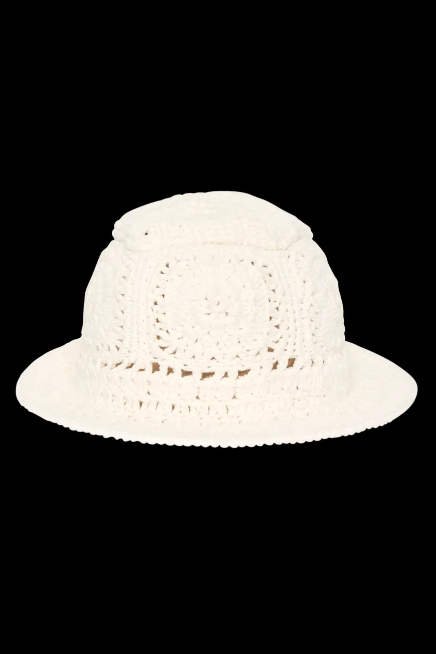 Cala Bianca Crochet Hat Off White