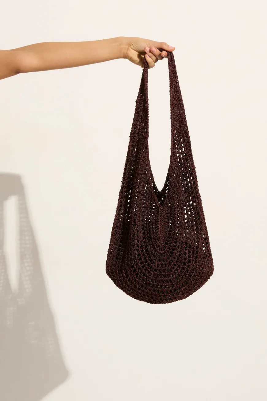 Casali Crochet Bag Cioccolato