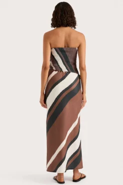 Dalicenca Skirt Futura Stripe Chocolate