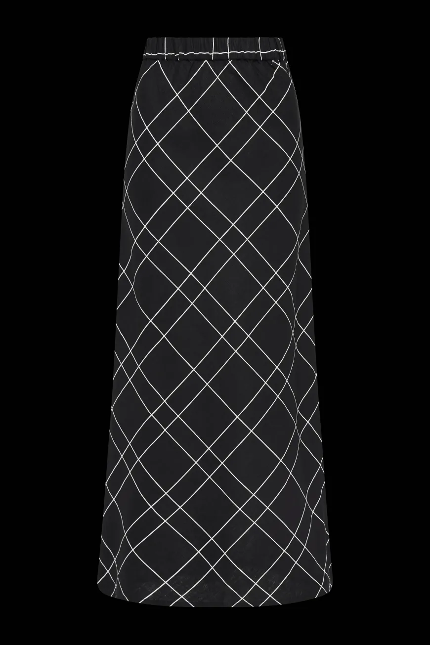 Dalicenca Skirt Letizia Check Black - Final Sale