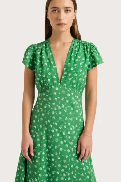 Doiret Midi Dress Green