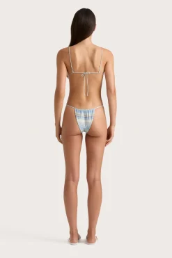 Elea Bikini Bottom Futura Stripe Sky Blue