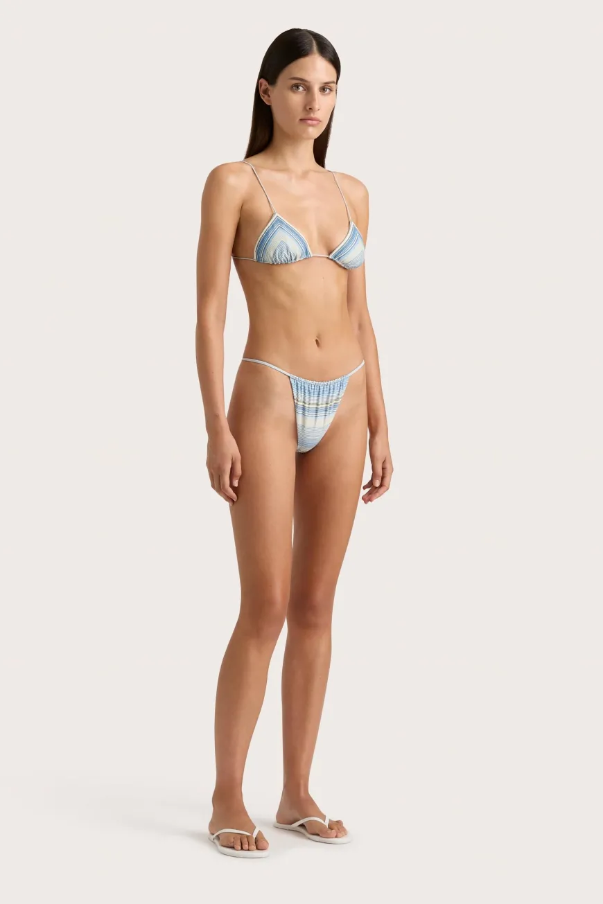 Elea Bikini Top Futura Stripe Sky Blue