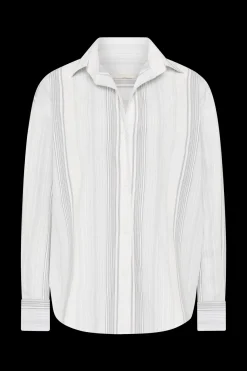En Vau Shirt Striped Soft Blue