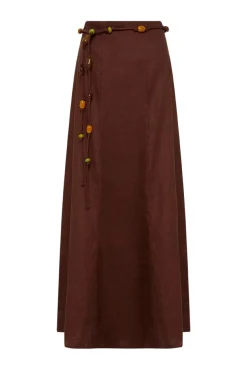Es Raco Skirt Tobacco - Final Sale