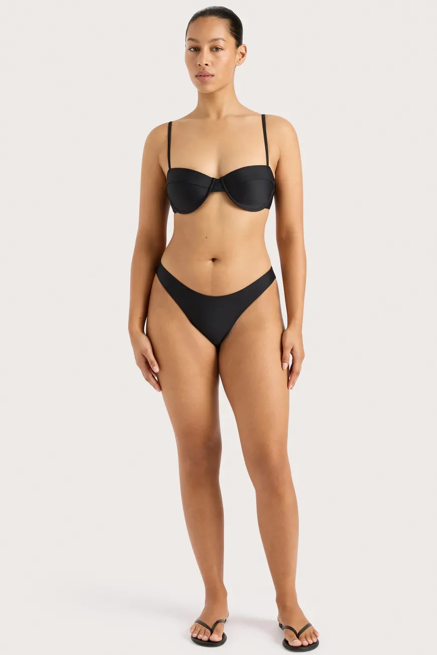 Farrah Bikini Top Black