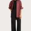 Freja Shirt Wine Stripe