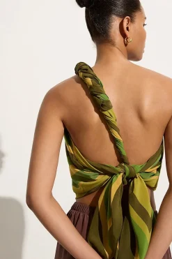 Fátima Pareo Cisco Stripe Palm - Final Sale