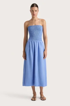 Geriba Midi Dress Mid Blue