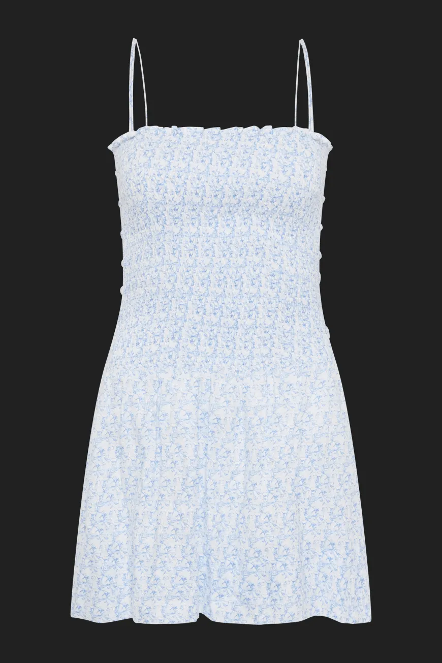 Geriba Mini Dress Leilani Mid Blue
