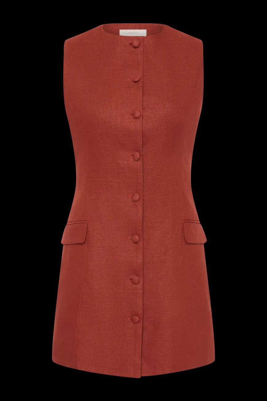 Jane Mini Dress Garnet