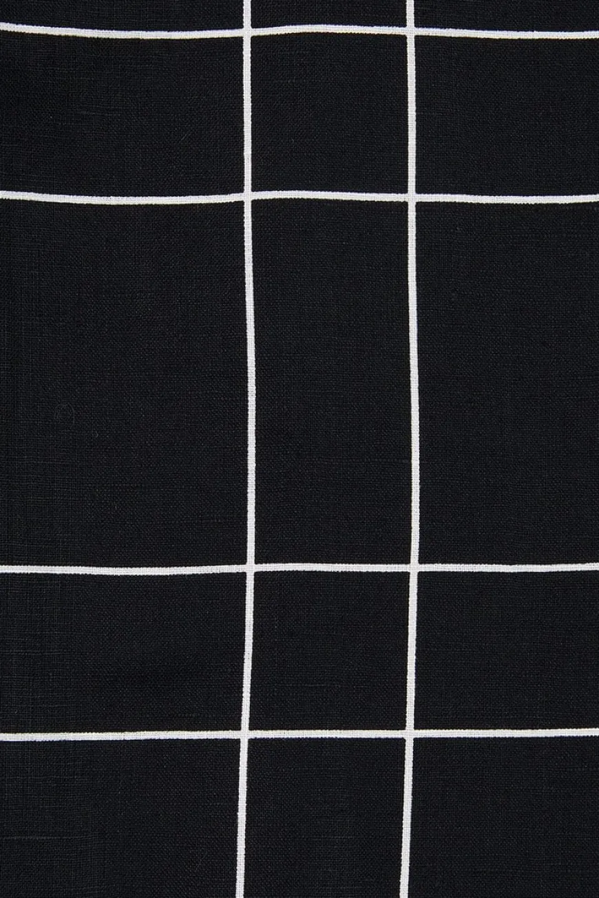 La Canella Midi Dress Letizia Check Black - Final Sale