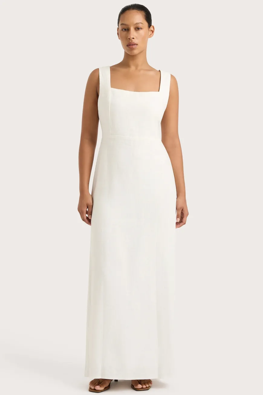Lais Midi Dress White
