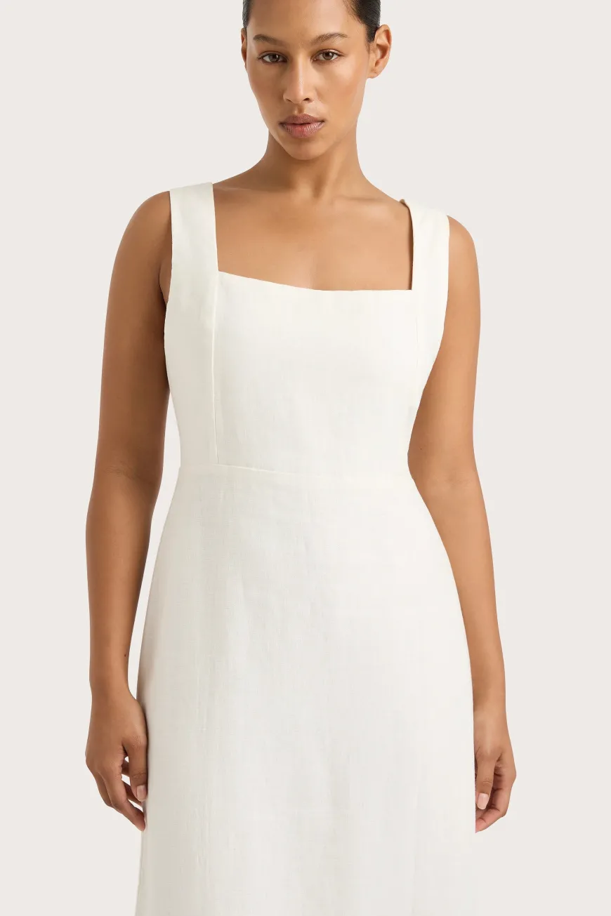 Lais Midi Dress White