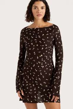 Lilou Mini Dress Clover Brown