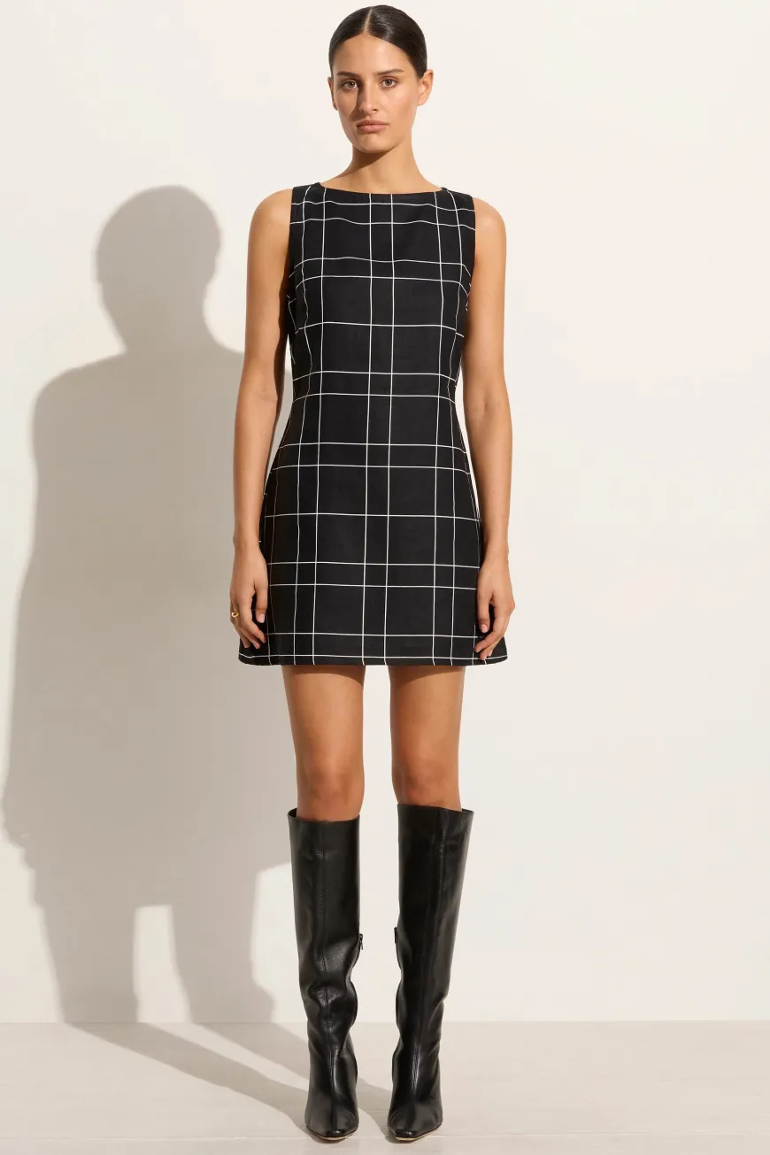 Lui Mini Dress Letizia Check Black
