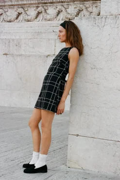 Lui Mini Dress Letizia Check Black