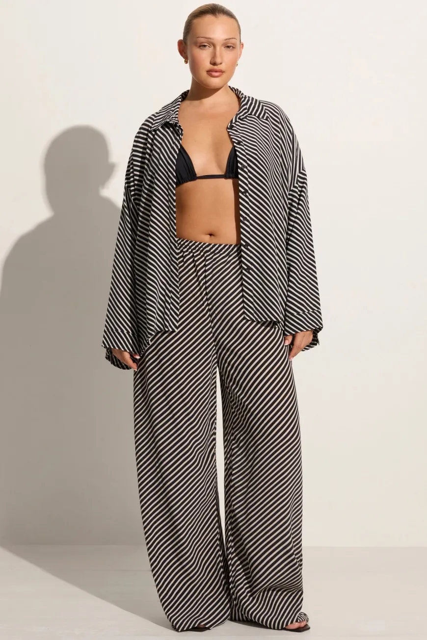 Monforte Pant Toscano Stripe Black