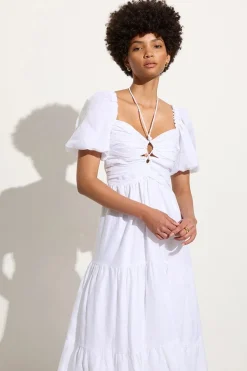 Palacio Midi Dress White - Final Sale