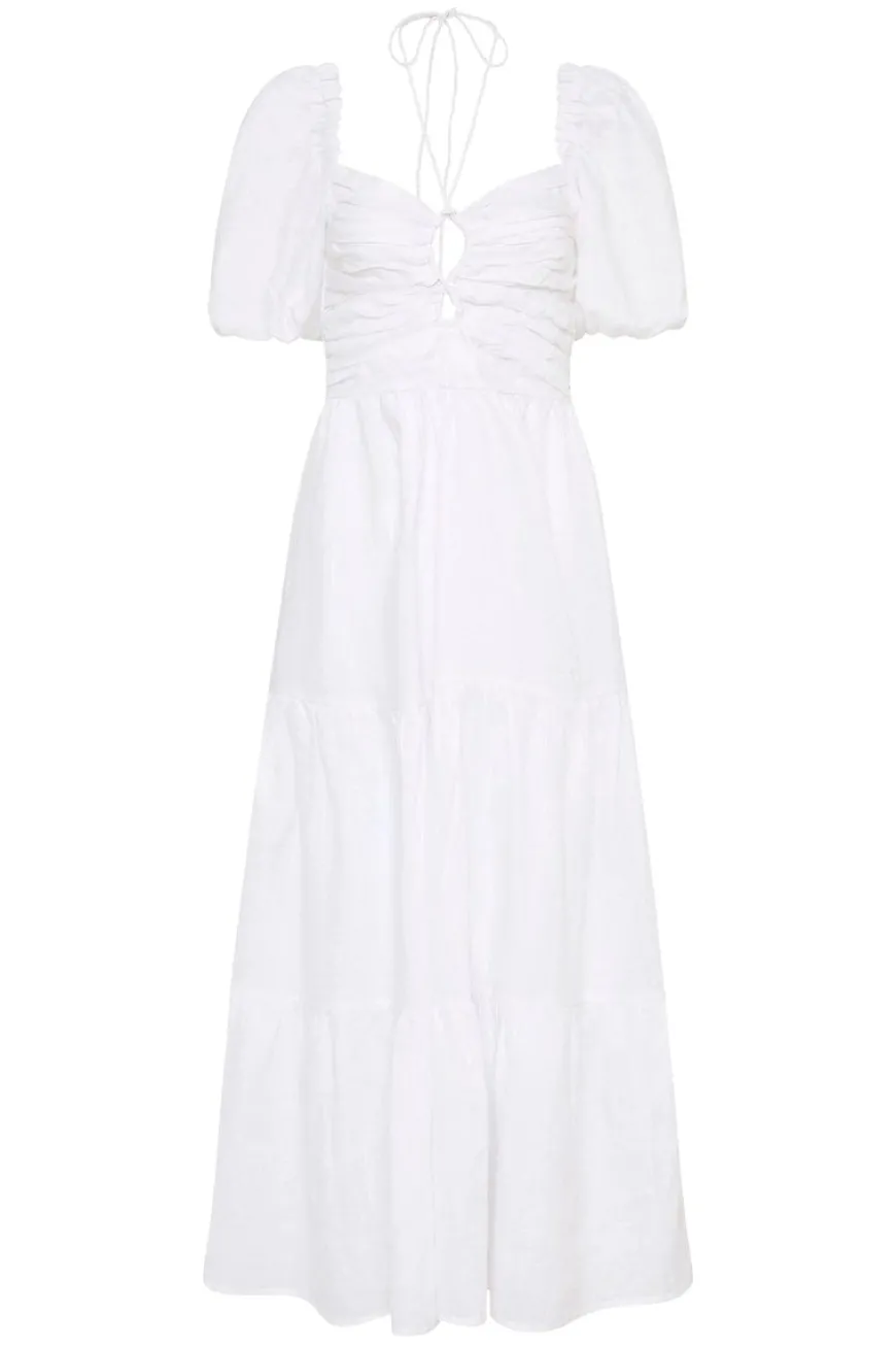Palacio Midi Dress White - Final Sale