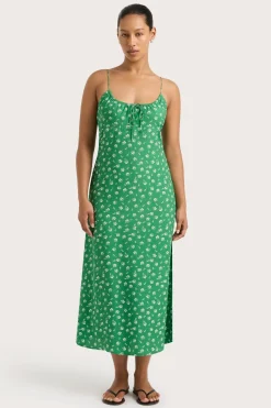 Pau Midi Dress Green