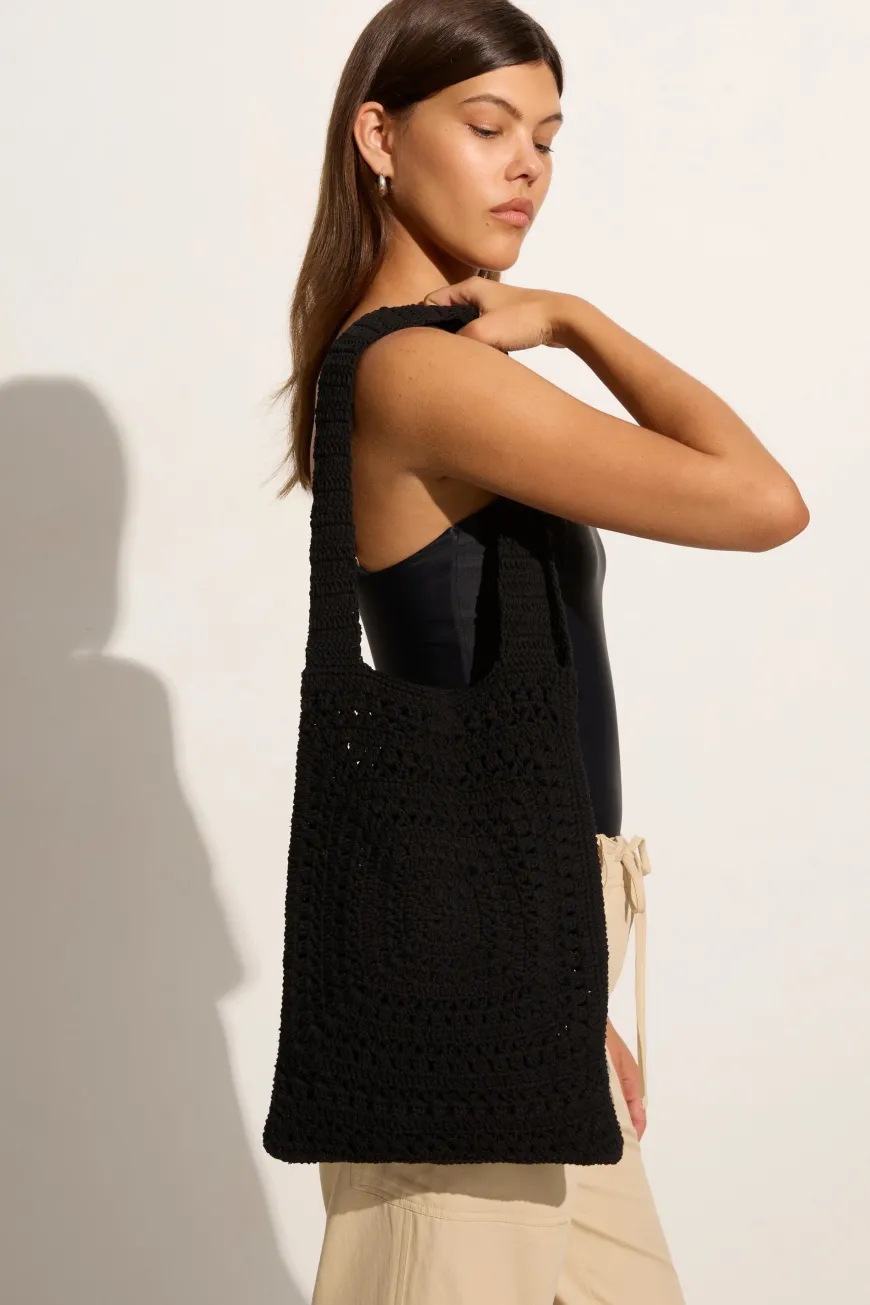Piccolo Crochet Bag Black - Final Sale