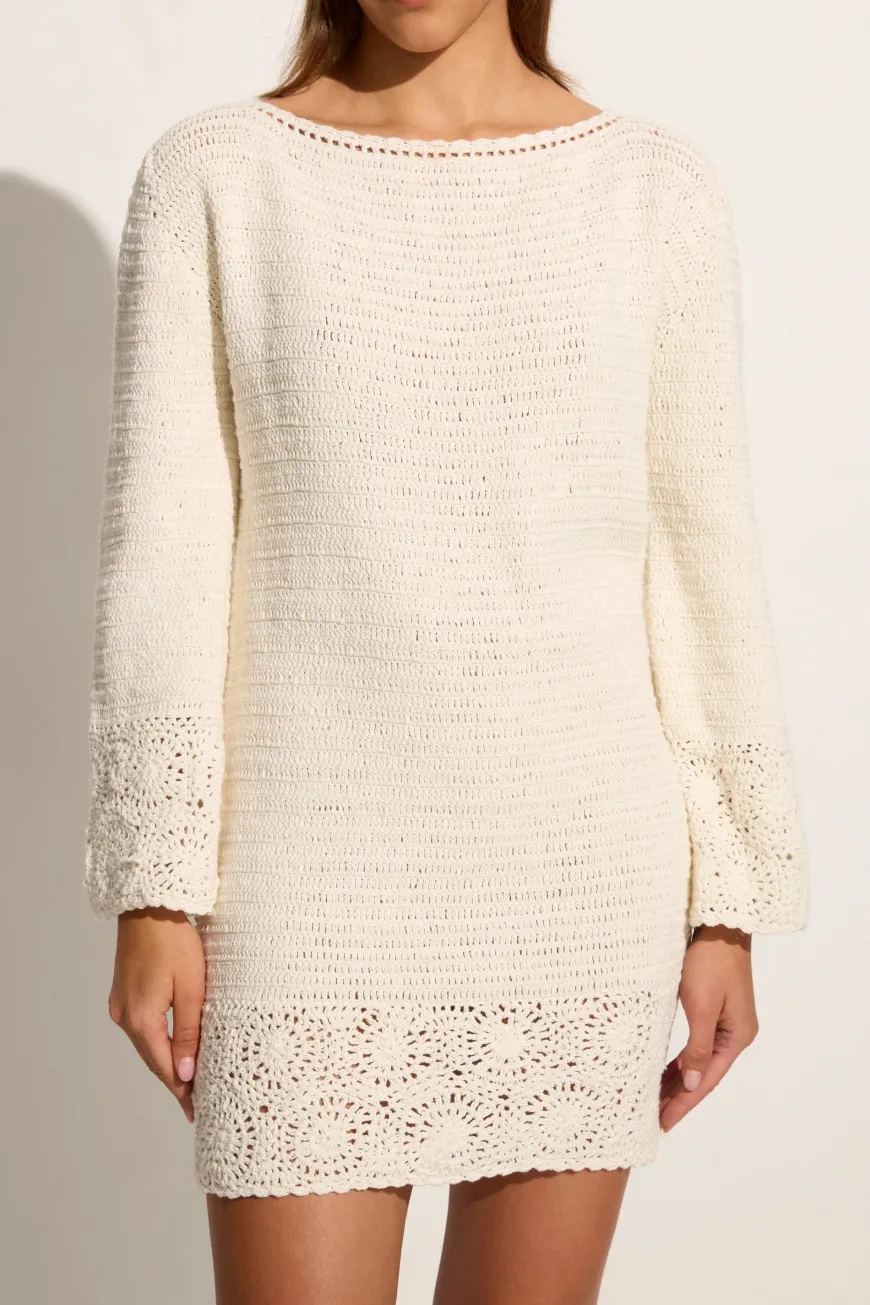 Ruia Handmade Crochet Dress Off White