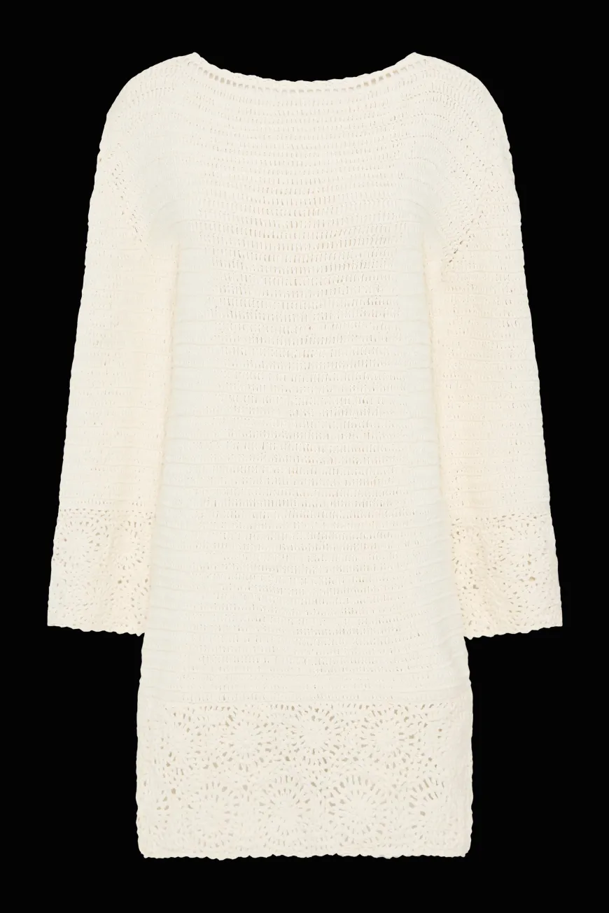 Ruia Handmade Crochet Dress Off White