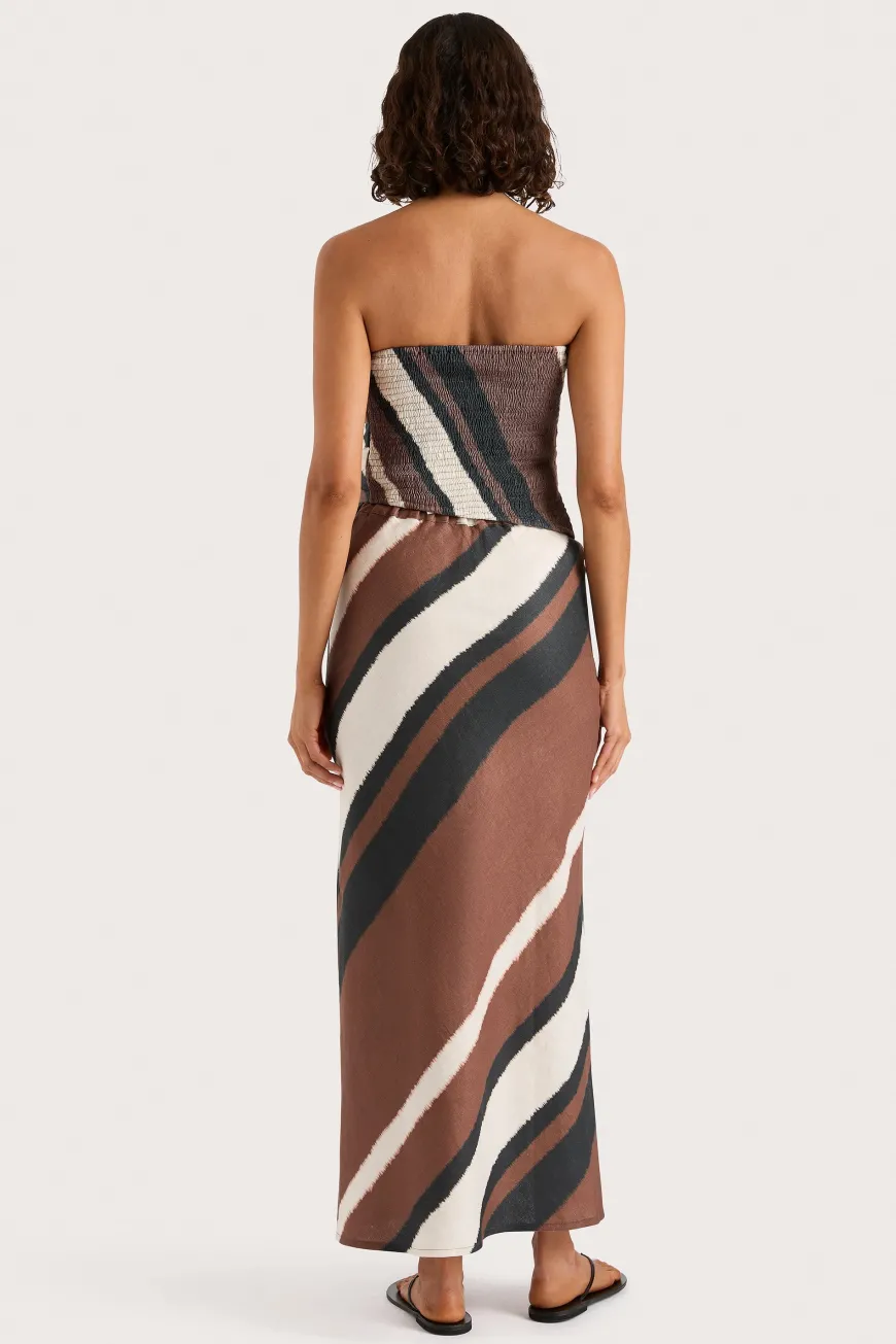 Setubal Top Futura Stripe Chocolate