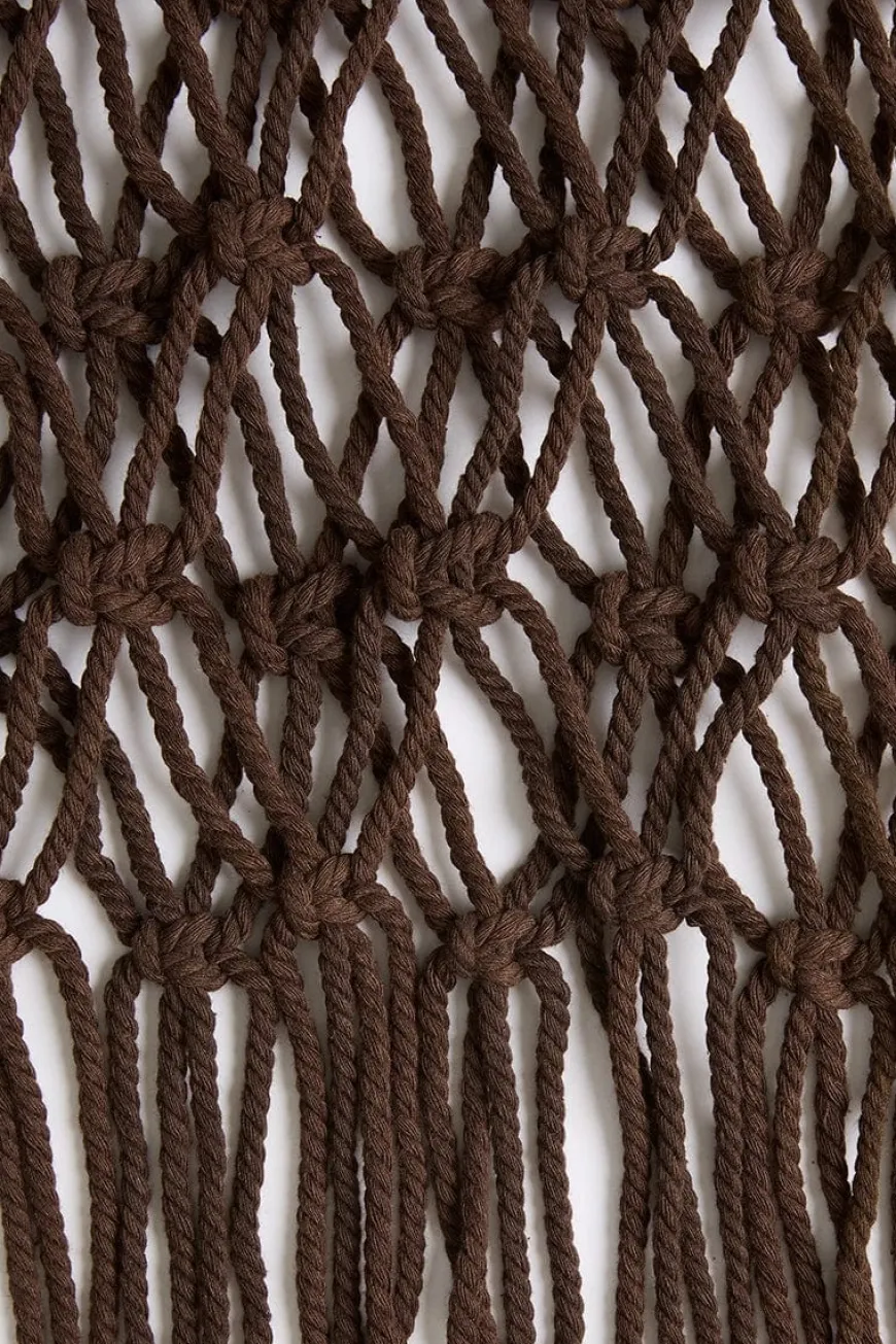 Sintra Macrame Dress Chocolate - Final Sale
