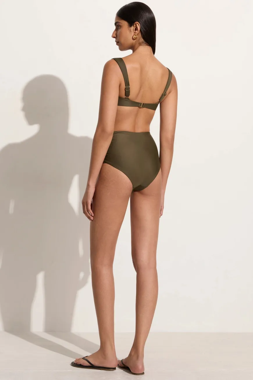 Sol Bikini Top Khaki - Final Sale