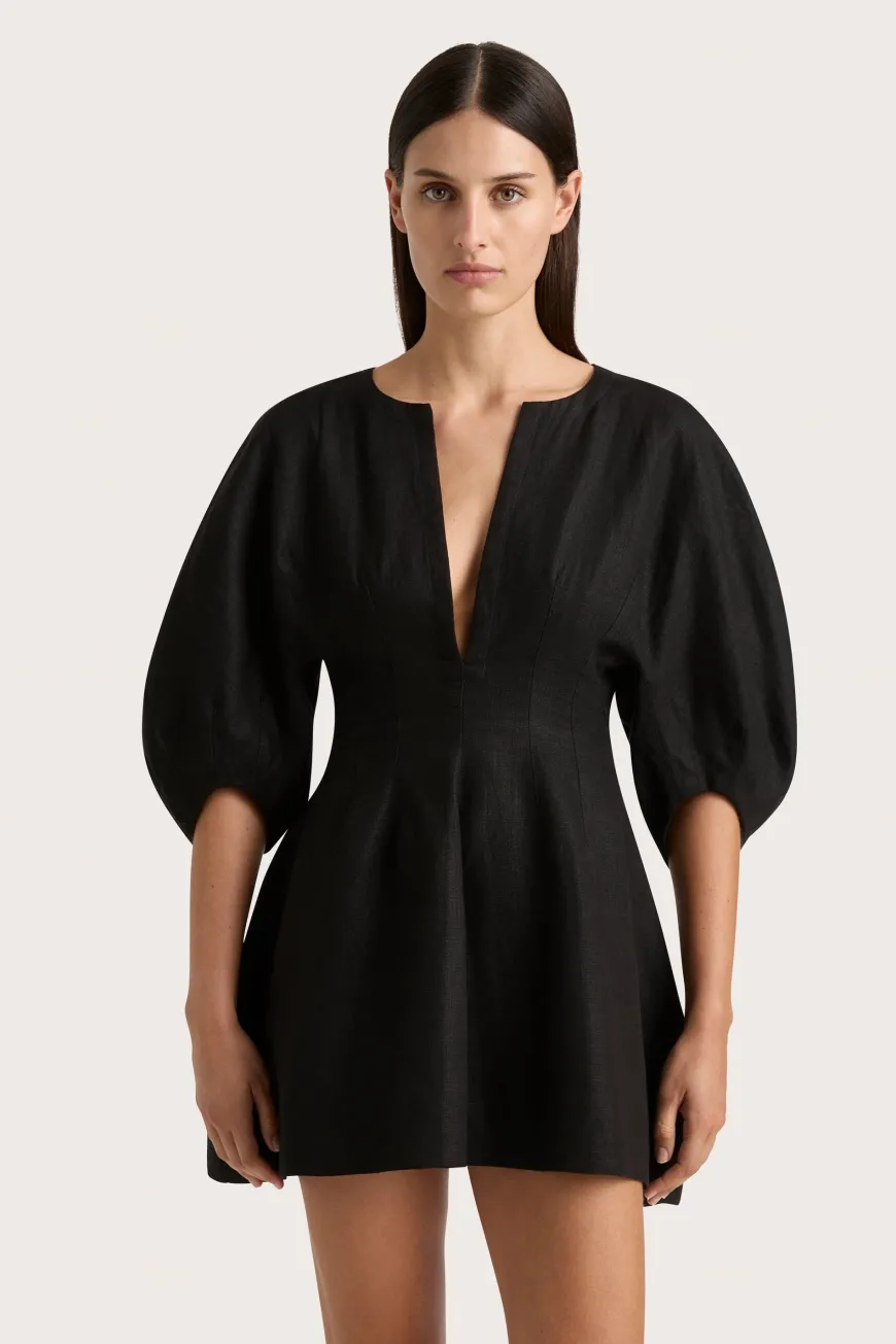 Soleil Mini Dress Black