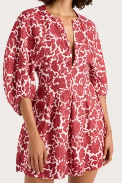 Soleil Mini Dress Heuchera Print