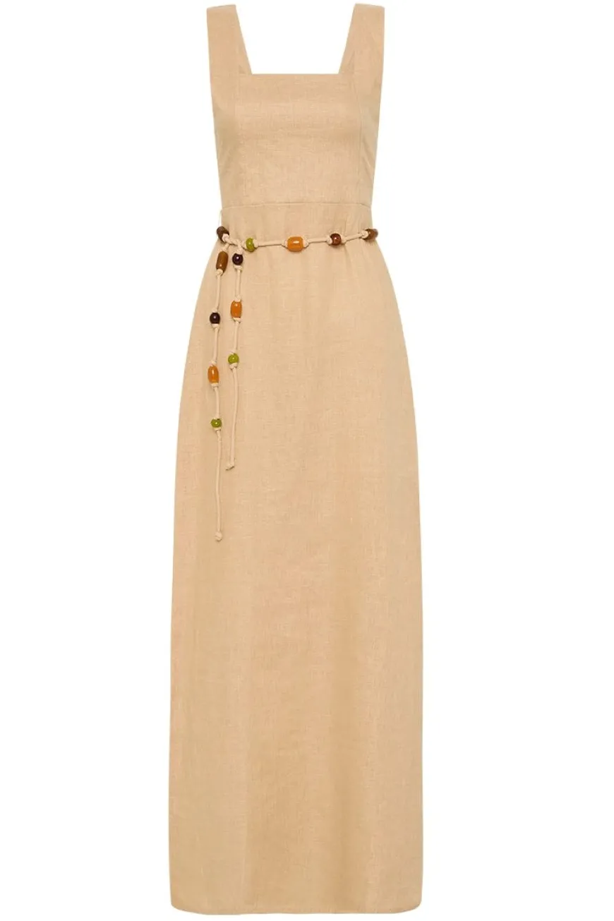 Zana Midi Dress Sand - Final Sale